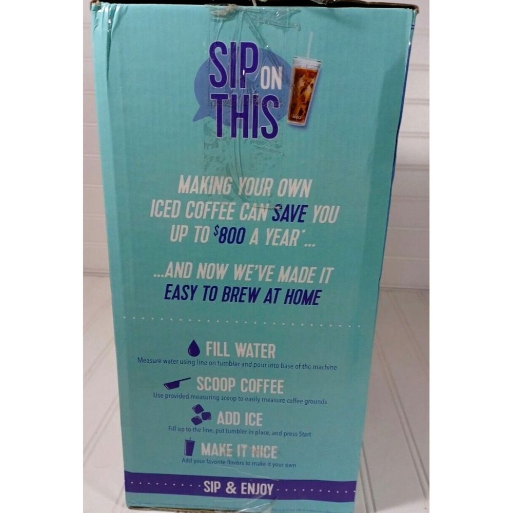 Mr. Coffee Rapidchill Single Serve Iced Coffee Maker + Travel Cup & Reuse Filter - Picture 8 of 8